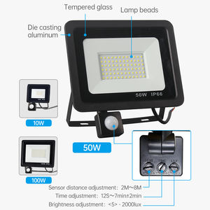 مصباح غامر جديد 10 وات حساس للحركة ضوء خارجي ضوء كشاف ضد الماء IP66 حساس للحركة ضوء غامر Led لحديقة مصباح سلم 75 - Product Image 3