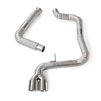 Sistem Knalpot Catback Kustom untuk Porsche 718 2.0T 2.5T 2016-2024 SS304 Downpipe Sport Header Knalpot Upgrade Balap
