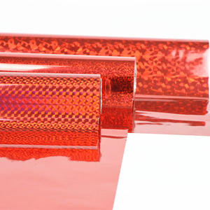 מתכתי צבעים אדום הולוגרפית חמה ביול רדיד הולוגרפי shinny לייזר פלסטיק רדיד עבור ABS מחשב PVC גיליונות - Product Image 3