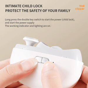 Coupe-ongles électrique pour bébé et adulte, soin des ongles épais, lame incurvée automatique de sécurité, mâchoire large de 15 mm, design portable - Product Image 4