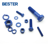 Fixation à haute résistance, grade 10.9, ASTM A193 B7 B8M B8, acier inoxydable revêtu de PTFE, acier au carbone, tige filetée, goujon, boulon