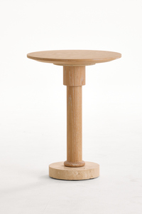 Table d'appoint ronde en bois massif minimaliste moderne, table basse pour salon - Product Image 4