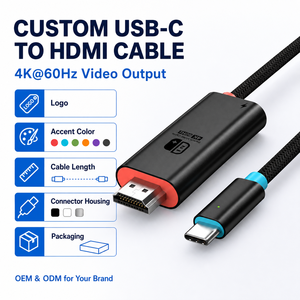 ULT-unite OEM Adaptateur USB Type C vers <span class=keywords><strong>HDMI</strong></span> Câble Convertisseur 6,56 pieds 4K 60Hz pour Switch ROG Ally Steam Deck iPad, <span class=keywords><strong>iPhone</strong></span> 15 - Product Image 2