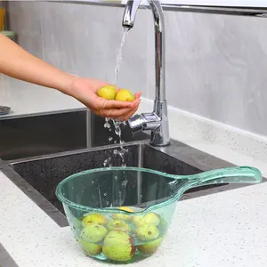 Cucchiaio da acqua in plastica trasparente addensato con manico grande tazza da mestolo per Shampoo mestolo di alta qualità per cucina bagno giardino