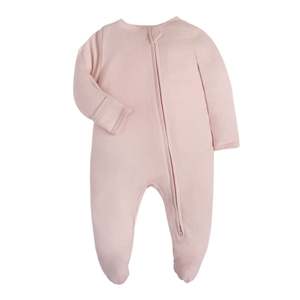 Benutzer definierte Neugeborene Kleidung Sleeper Infant Bodysuit Reiß verschluss Baby Stram pler Footie Pyjamas - Product Image 4