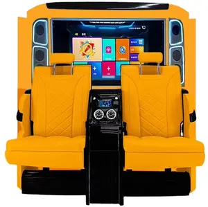 VST Van Custom Interior Luxury car seat folding hidden seats VIP TV wall partition for limousine Vito W447 Vclass Metris