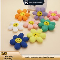 Accessoire en coton PP en forme de fleur mignonne, idéal pour les vêtements, sacs, chaussures et chaussettes des enfants