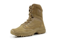 ODM OBM Custom Factory Bottes hautes en cuir suédé pour le désert Bottes tactiques légères et respirantes