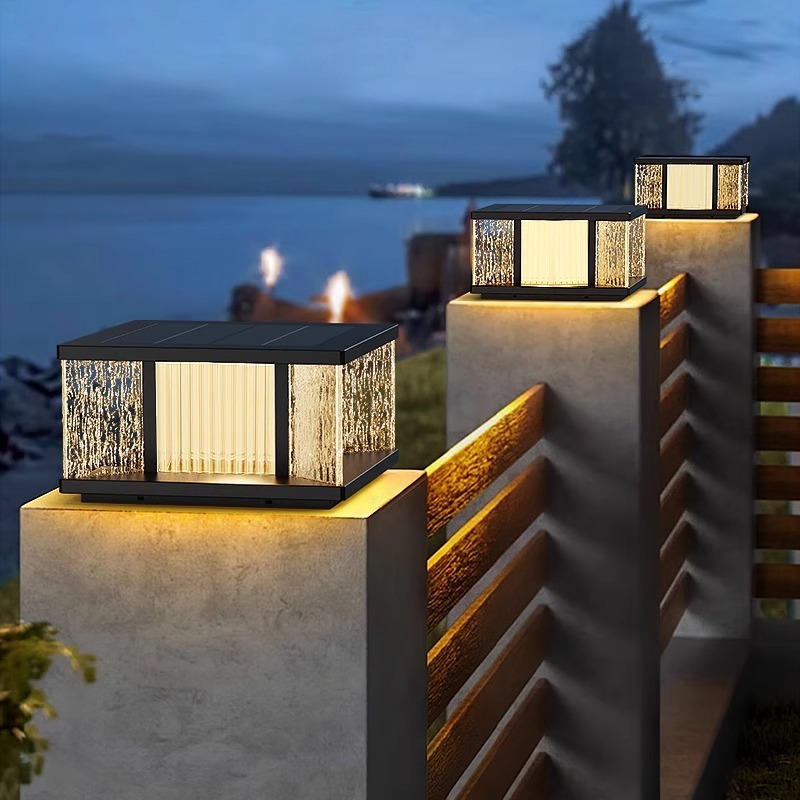 Modern Smart Solar LED Pillar Light