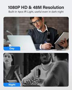 <span class=keywords><strong>BOBLOV</strong></span> A23 64GB HD 1080P Night Vision180 ° Lente giratoria Videocámara Cuerpo Cámara desgastada con audio - Product Image 2