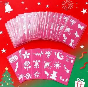 Modèle de <span class=keywords><strong>dessin</strong></span> pour enfants Pochoirs de tatouage Fournitures de fête pour enfants pour tatouage au henné <span class=keywords><strong>adulte</strong></span> - Product Image 1