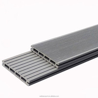Planches de terrasse en composite bois-plastique (WPC) imperméables avec surface décorative en bois pour usage extérieur, revêtement de sol technique