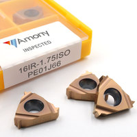 Amony Tungsten Carbide Thread Inserts 06IR/11IR/16ER/22ER/27ER - Ideal for CNC Lathe Internal & External Threads