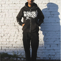 Sweat à Capuche Entièrement Zippé pour Homme, Personnalisable avec Logo en Gros, Broderie, Imprimé Graphique ou Uni, Type Veste ou Blouson