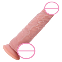 Godes réalistes se sentent comme la peau énorme ventouse godes anaux jouets sexuels pour adultes pour femmes gode en silicone liquide