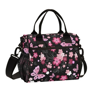 Customs logo Print Portable School Children Cartoon Lunch Box Bag with Shoulder Strap Large Size Cooler Bag - Product Image 1