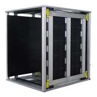 Chariot de rangement pour cartes de circuits imprimés avec panier de retournement pour un stockage efficace des cartes de circuits imprimés