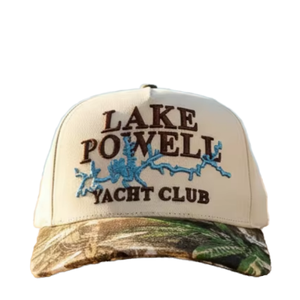Casquette Snapback Brodé Lake Powell Yacht Club, Visière Camouflage, 6 Panneaux, Réglable, Unisexe, Chapeau Décontracté d'Extérieur - Product Image 1