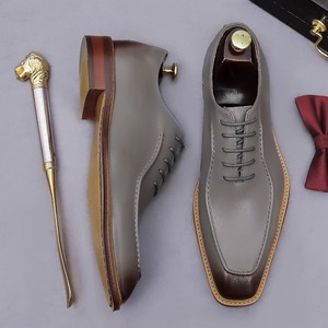 Customized Men's Premium Cowhide Thick-soled Height Increasing Multi <b>Functional</b> Formal Business <b>Shoes</b> - Product Image 4