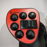 Manettes de commande pour accessoires d'excavatrice, rouleau de commande pour excavatrice, joystick multi-boutons CATSU