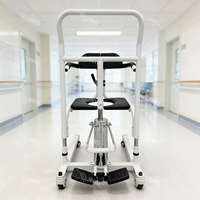 Chaise de transfert de patient hydraulique JINYU avec roues pour toilettes et bain, pour personnes handicapées, modèle JY-YWQ-1