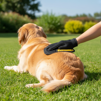 Gants anti-statiques double face pour l'élimination des poils d'animaux - Mitaines de toilettage pour chats et chiens, contrôle efficace de la perte de poils