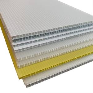 White Colour Red Colour PP Coroplast <b>Plastic</b> Corrugated Hollow <b>Sheet</b> - Product Image 5