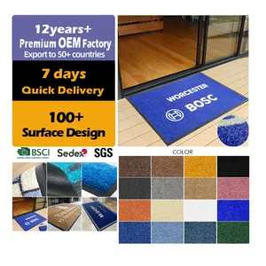 High Quality Entrance Indoor Outdoor Foot Floor Mats Nylon Custom Carpet Printed Logo Doormats Welcome Entry Door Mats