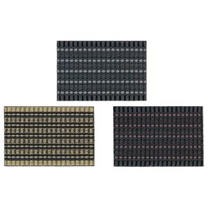 Tapis anti-salissures Astra, tapis de porte en polypropylène, 30x48 pouces, motif écossais noir, antidérapant, intérieur/extérieur - Product Image 1