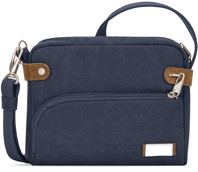 Summer Autumn Winter Vintage Heritage Crossbody Bag Single Strap Indigo RFID Blocking Water Resistant Anti-Theft Slash Resistant
