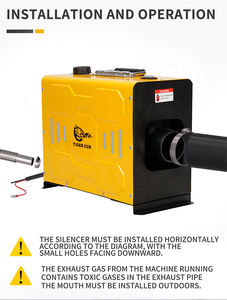 Тигренок 220 В/12 В, многофункциональный дизельный Обогреватель, один/четырехъядерный выход для RV-грузовика, комнаты для домашних животных, гостиной, уличная палатка, отопление - Product Image 5