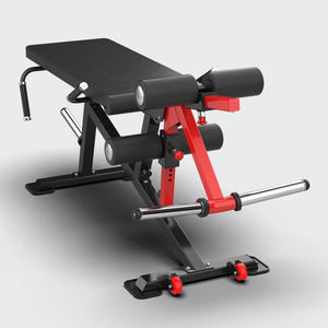 Banco de extensión y curl de piernas ajustable QLI QLCB330 de doble función, de alta resistencia, con estructura de acero comercial para gimnasio, venta al por mayor - Product Image 2