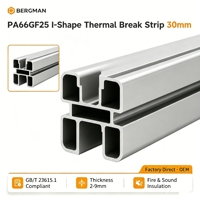 Bande de rupture thermique PA66 GF25, profil isolant en polyamide nylon pour systèmes de fenêtres en aluminium, murs-rideaux modernes - Usine Bergman