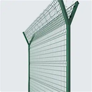 Anpingyuanmai linea Post 60*2mm metallo ferro rivestito Pvc quadrato moderno giardino recinzione rivestito in Pvc rete metallica saldata 3 Mm non supporta