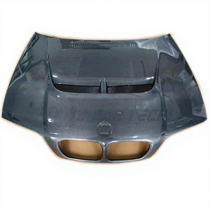 Per <span class=keywords><strong>BMW</strong></span> <span class=keywords><strong>Serie</strong></span> 3 E46 Coupé <span class=keywords><strong>2</strong></span> porte pre-restyling, cofano in fibra di carbonio, presa d'aria per cofano, copertura motore, kit carrozzeria - Product Image 1