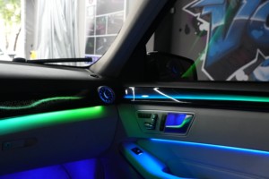 Xe môi trường xung quanh ánh sáng với điều khiển di động cho nhiều màu sắc xe nội thất phụ kiện chiếu sáng thích hợp cho 10-15 Mercedes-Benz E - Product Image 5