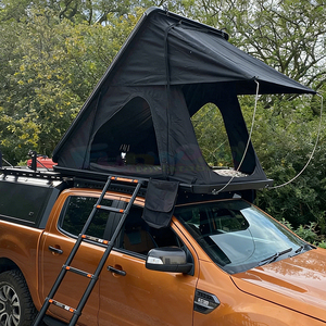 Carpa de Techo Rígida con Bolsa para Zapatos Automática, Ventilación de Doble Capa de Aluminio, Carpa de Techo con Escalera para 3-4 Personas, para Camping - Product Image 3