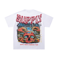 Camisetas de Manga Corta con Estampado de Calaveras Góticas, Diseño de Marca, Novedad, Venta al por Mayor, para Hombre