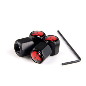 Cache-valves en aluminium élégants et sécurisés avec clé - Anti-vol et anti-poussière, accessoire pour pneus <span class=keywords><strong>de</strong></span> voiture - Product Image 4