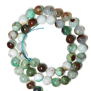 Bracciale elasticizzato con perline rotonde da 8mm in stile Australia, gemma di <span class=keywords><strong>giada</strong></span>, <span class=keywords><strong>pietra</strong></span> <span class=keywords><strong>preziosa</strong></span> per cristalli curativi Reiki - Product Image 2