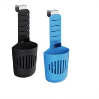 Support de tablette de nettoyage pour réservoir de toilettes en silicone et métal YS, réglage multi-niveaux, conception adaptative à suspendre, crochet métallique en forme d'étoile