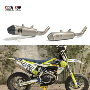 Silencieux d'échappement en titane à enfiler pour <span class=keywords><strong>KTM</strong></span> 450SMR 250/<span class=keywords><strong>350</strong></span>/450 SX-F XC-F 450SX-F Factory Edition US Dirt Bike Motocross 2018-23 - Product Image 6