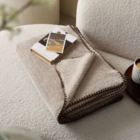 Couvertures de lit en flanelle polaire double couche de luxe, vente en gros, couvertures d'hiver pour canapé et lit