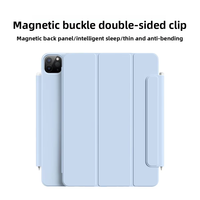 Coque de protection intelligente en cuir 2024 M4 pour iPad Pro 13 7e génération, antichoc, anti-poussière, magnétique, pratique et pliable
