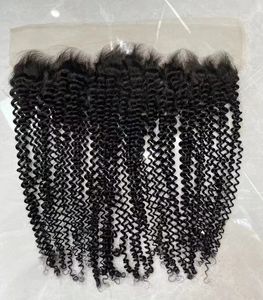 13x4透明見えないHDレースクロージャーストレートボディウェーブクロージャー12Aブラジルバージンレミー人間正面ハイトゥーピー - Product Image 4