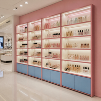 Vitrine de présentation en bois émaillé pour cosmétiques, jouets, produits, centre d'exposition et stockage - Vente en gros