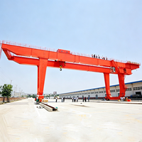 Grue portique à poutre double en U pour chantier de construction, 30 tonnes, 50 tonnes, 80 tonnes, 120 tonnes, avec télécommande