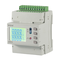 Compteur de puissance triphasé numérique sur rail DIN avec Modbus-RTU RS485 LORA sans fil et transformateur de courant à noyau divisé