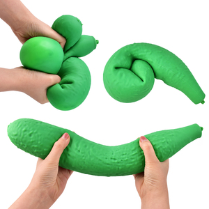 Nuevos Juguetes Blandos Gigantes Extra Grandes y Suaves con Forma de Pepino para Aliviar el Estrés, Juguetes Sensoriales TPR de Levantamiento Lento - Product Image 4