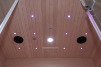 Sauna de Vapor con Puertas de Vidrio, Spa en Casa para 2 Personas